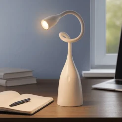Lampada da scrivania cameretta gea luce gls bianca orientabile led 3000k