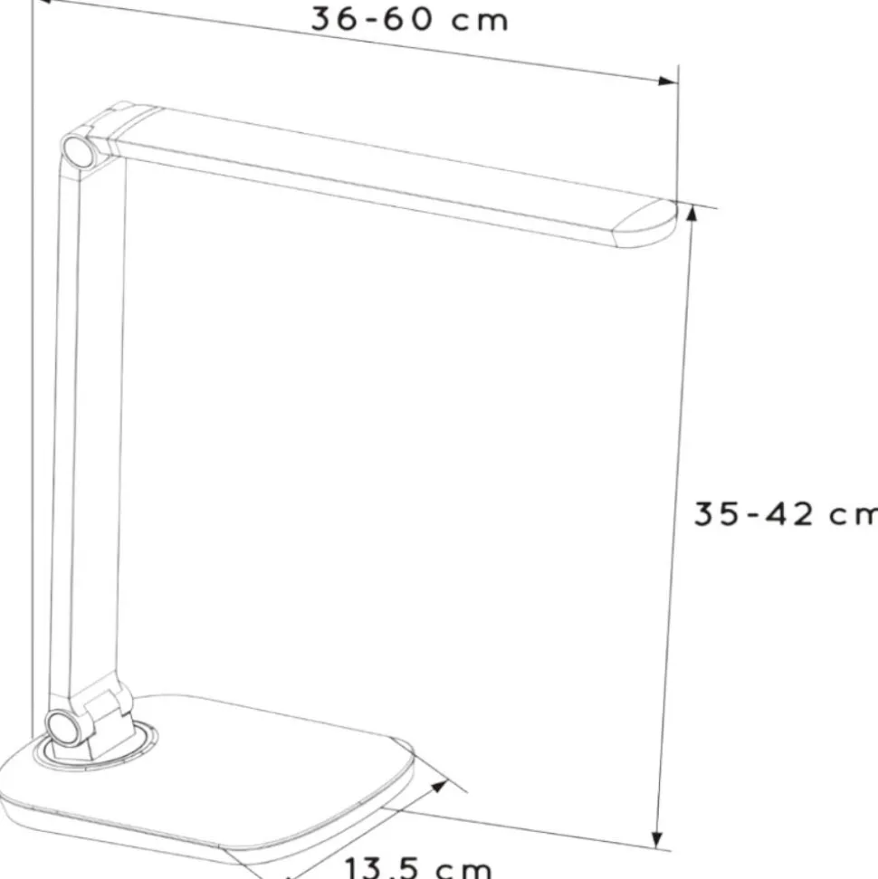 Lampada da scrivania design moderna orientabile led 10w dimmerabile
