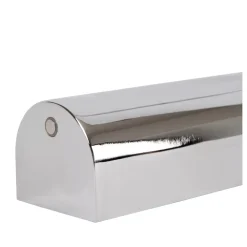Lampada da scrivania design moderno cromo nero led 2700k dimmerabile