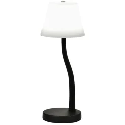 Lampada da scrivania design moderna nera fabas luce ibla