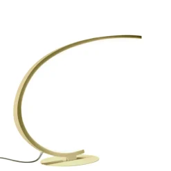 Lampada da scrivania design moderna oro led 12w 3000k iole gea luce