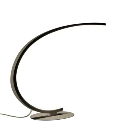 Lampada da scrivania iole gea luce design moderna titanio led 3000k