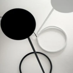 Lampada da scrivania led bianca design moderna kobra perenz
