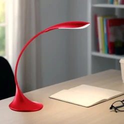 Lampada da scrivania led 4.5w 3000k flessibile rosso