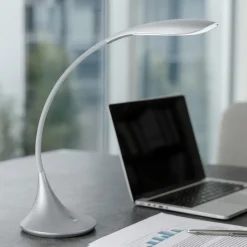 Lampada da scrivania moderna nunki gea luce grigio