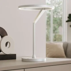 Lampada da tavolo bianca moderna led 15w 3000k 4000k vivida meridiana