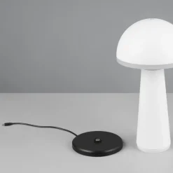 Lampada da tavolo bianca portatile led ricaricabile per esterno