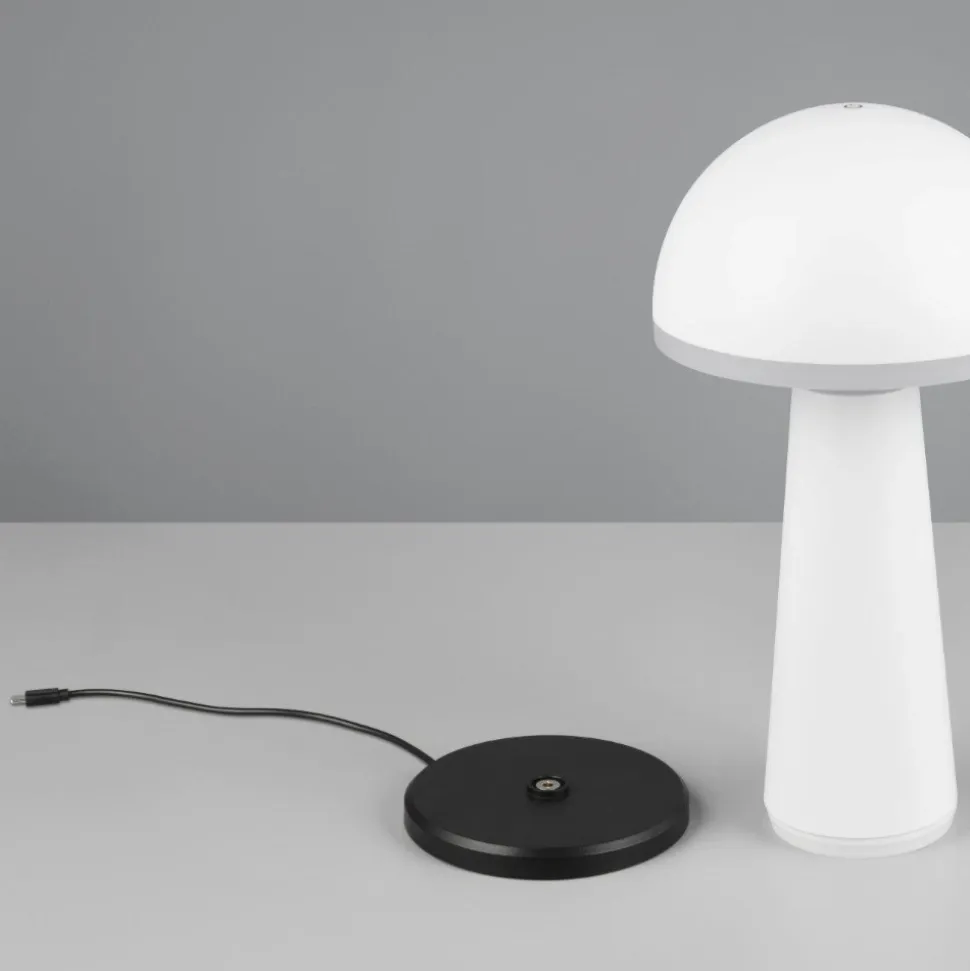 Lampada da tavolo bianca portatile led ricaricabile per esterno