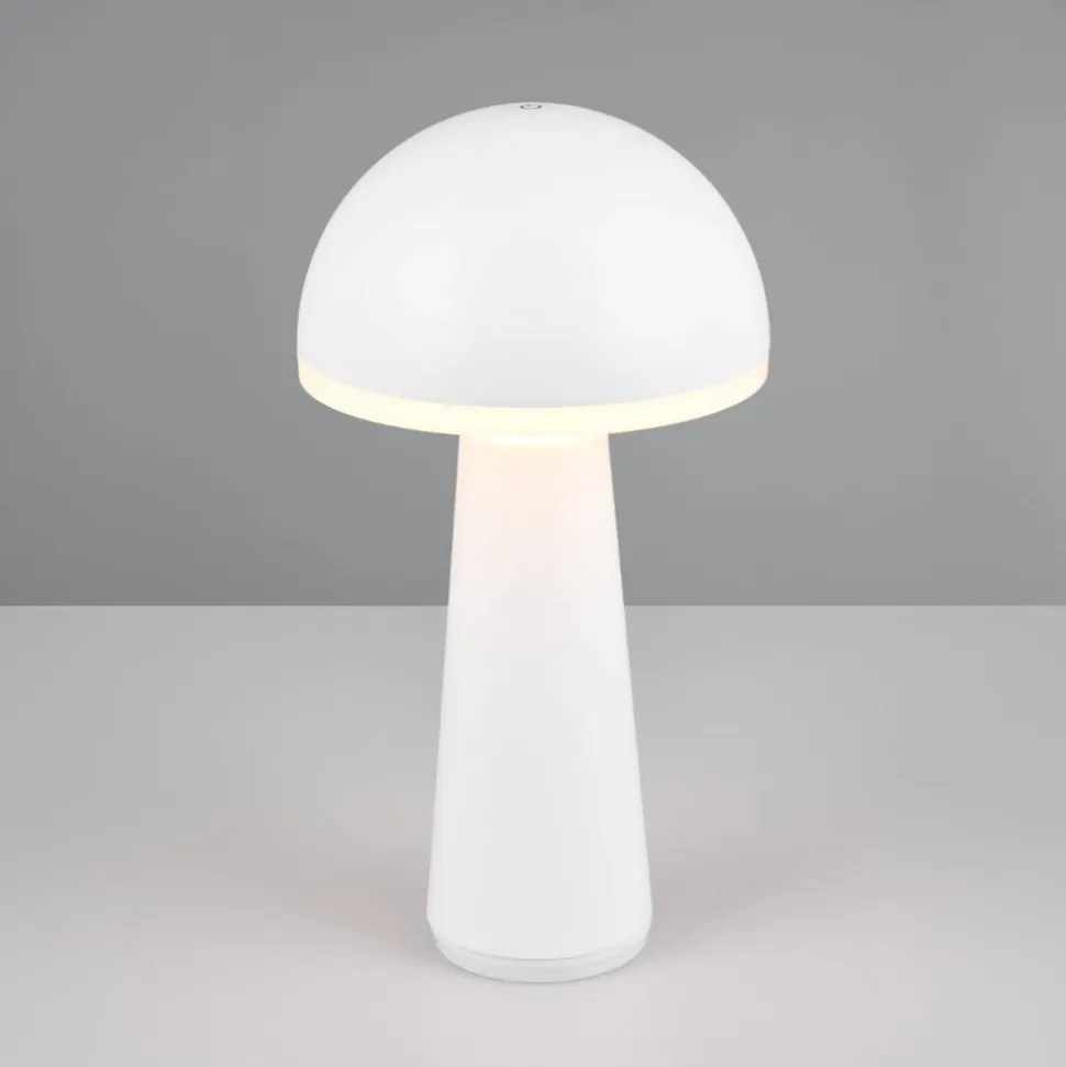 Lampada da tavolo bianca portatile led ricaricabile per esterno