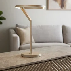 Lampada da tavolo moderna vivida meridiana sabbia led 15w 3000k 4000k