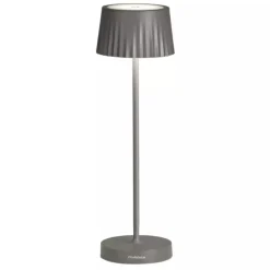 Lampada da tavolo per esterno ondaluce lt macao led portatile antracite ip54