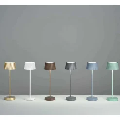 Lampada da tavolo per esterno ondaluce lt macao led portatile antracite ip54
