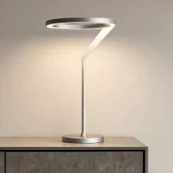 Lampada da tavolo titanio led 15w 3000k 4000k dimmerabile vivida meridiana