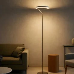 Lampada da terra bronzo moderna led 27w 3000k 4000k vivida meridiana