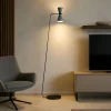 Lampada da terra dimmerabile grigio miloox graal 2 luci