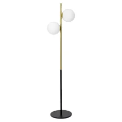 Lampada da terra jugen miloox nero oro moderno