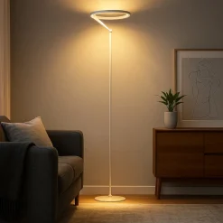 Lampada da terra vivida meridiana bianca led 27w 3000k 4000k