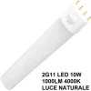Lampada 2g11 led 10w 1000 lumen 4000k luce naturale
