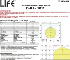Lampada 2g11 led 10w 1000 lumen 4000k luce naturale