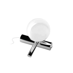 Lampada moderna cromo ca148fchwdi led 6w 3000k linea light rossini tab