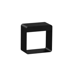 Lampada portatile abat jour linea light dama nero moderna