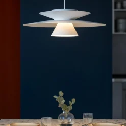 Lampadario bianco design per tavolo sala da pranzo cucina moderna