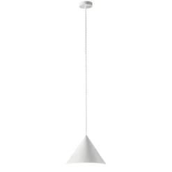 Lampadario cono 50cm bianco per cucina perenz iconic