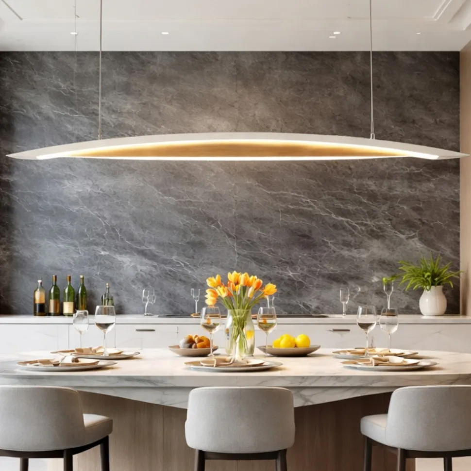 Lampadario design cordoba per isola cucina moderna fabas luce