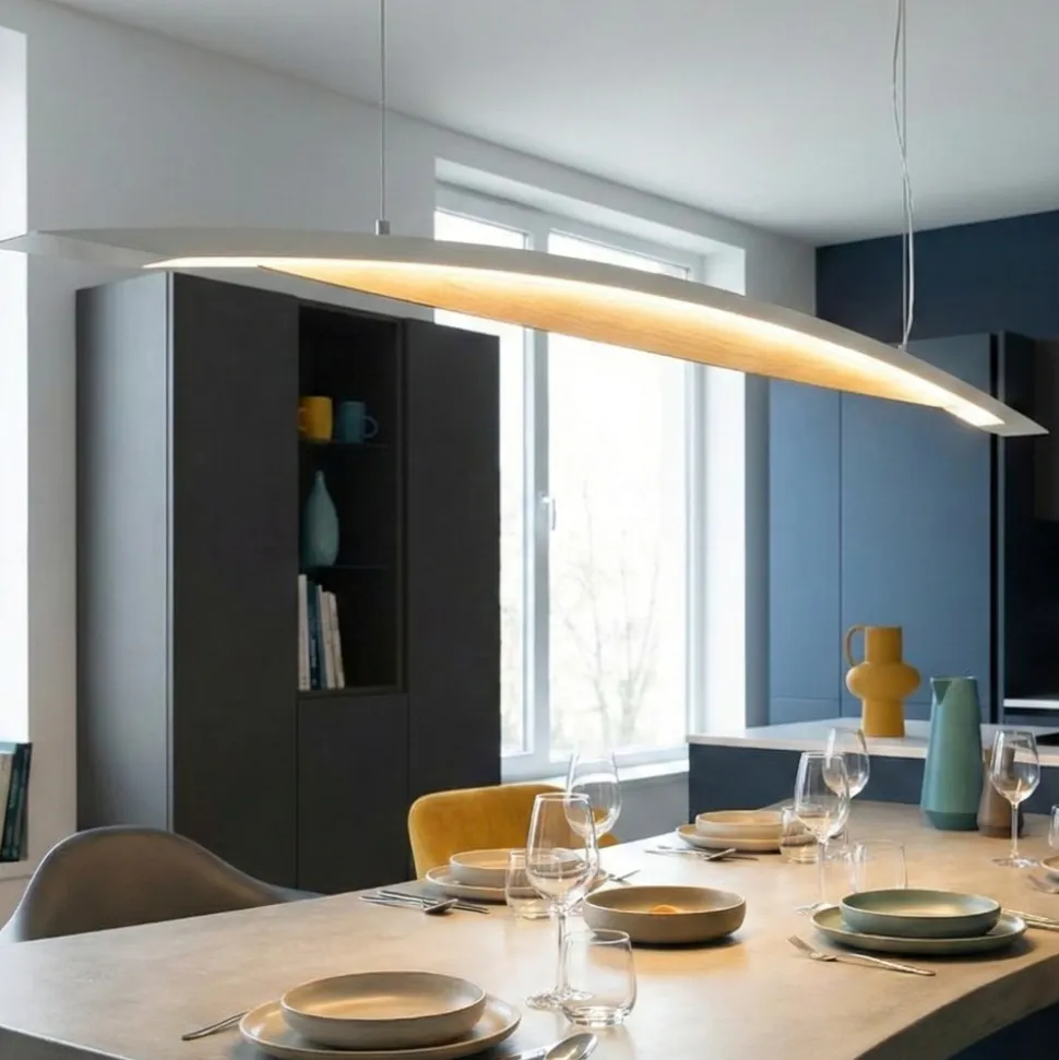 Lampadario design cordoba per isola cucina moderna fabas luce