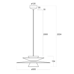 Lampadario design nero per tavolo da pranzo cucina moderna