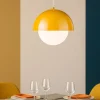 Lampadario per isola penisola cucina ocra a cupola 17 cm