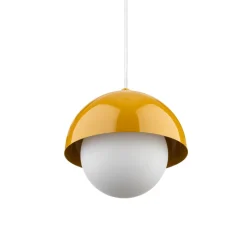 Lampadario per isola penisola cucina ocra a cupola 17 cm