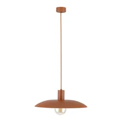 Lampadario piatto 41 cm a sospensione rosso mattone per cucina