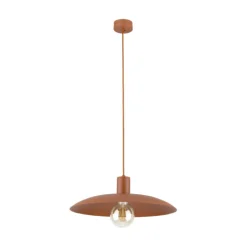 Lampadario piatto 41 cm a sospensione rosso mattone per cucina