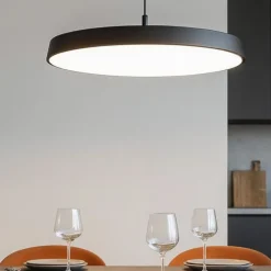 Lampadario urban isyluce nero per cucina led 39w dimmerabile
