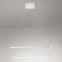 Lampadario a led 33w design moderno bianco affralux aluring