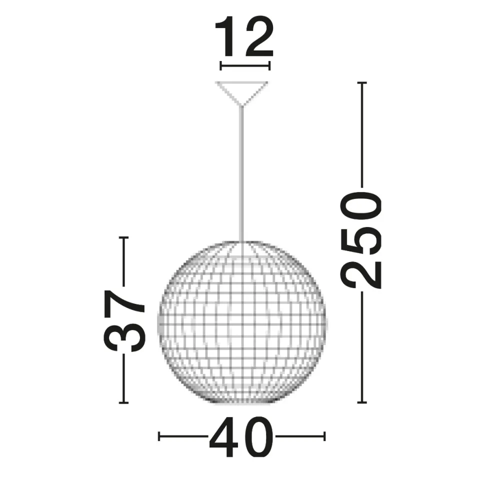 Lampadario a sospensione sfera di rattan e giacinto essiccato per camera da letto