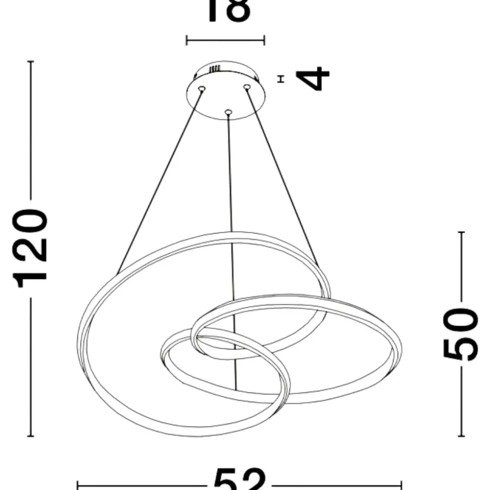 Lampadario bianco design per camera da letto da letto