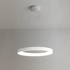 Lampadario bianco led 50w 3000k 4000k dimmerabile inner-r vivida