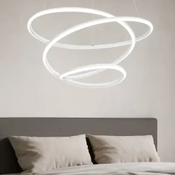 Lampadario bianco 36w per camera da letto 36w 4000k dimmerabile