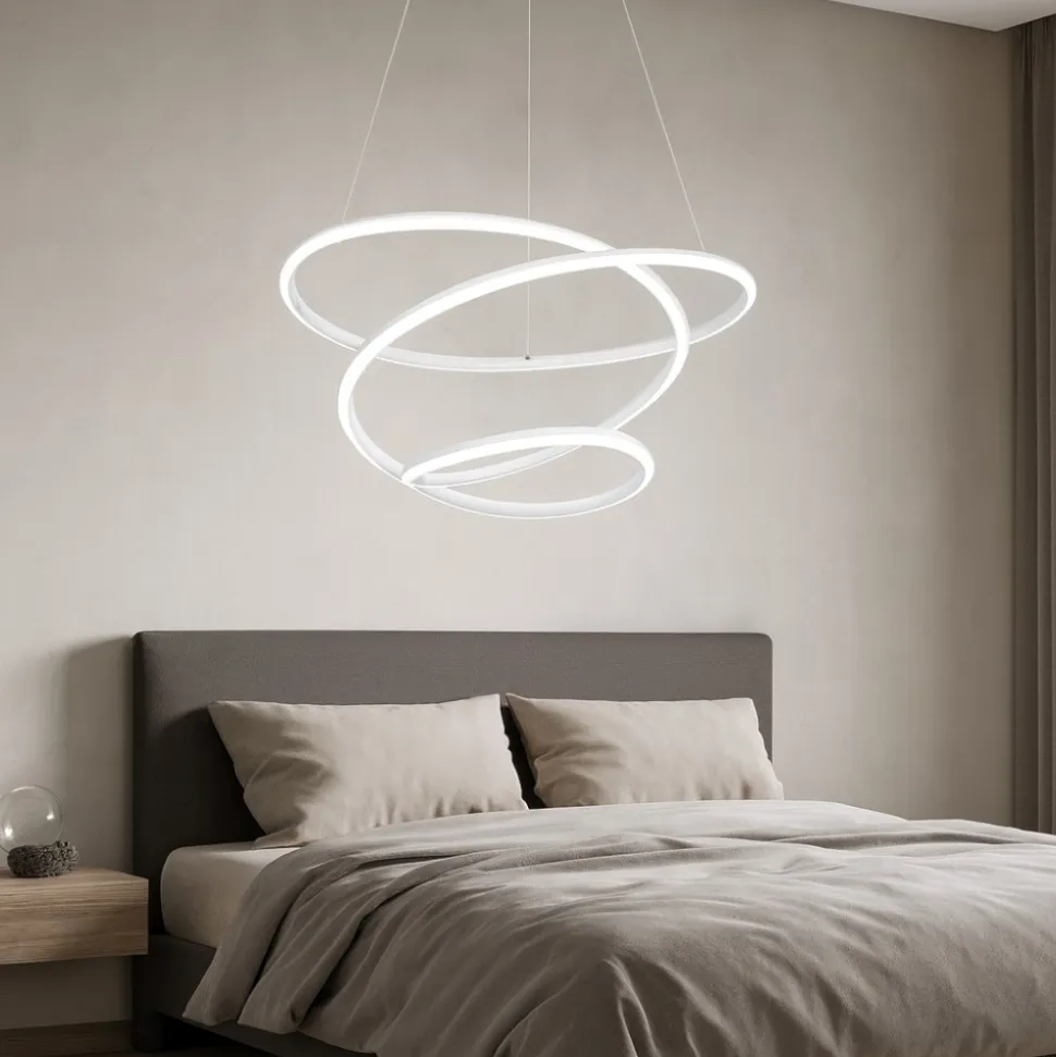 Lampadario bianco 36w per camera da letto 36w 4000k dimmerabile
