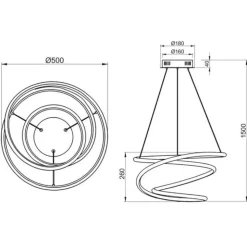 Lampadario bianco 36w per camera da letto 36w 4000k dimmerabile