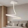 Lampadario camera da letto bianco led 20w 3000k design vivida ribbon