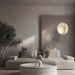 Lampadario camera da letto di seta gi gelo bianco design