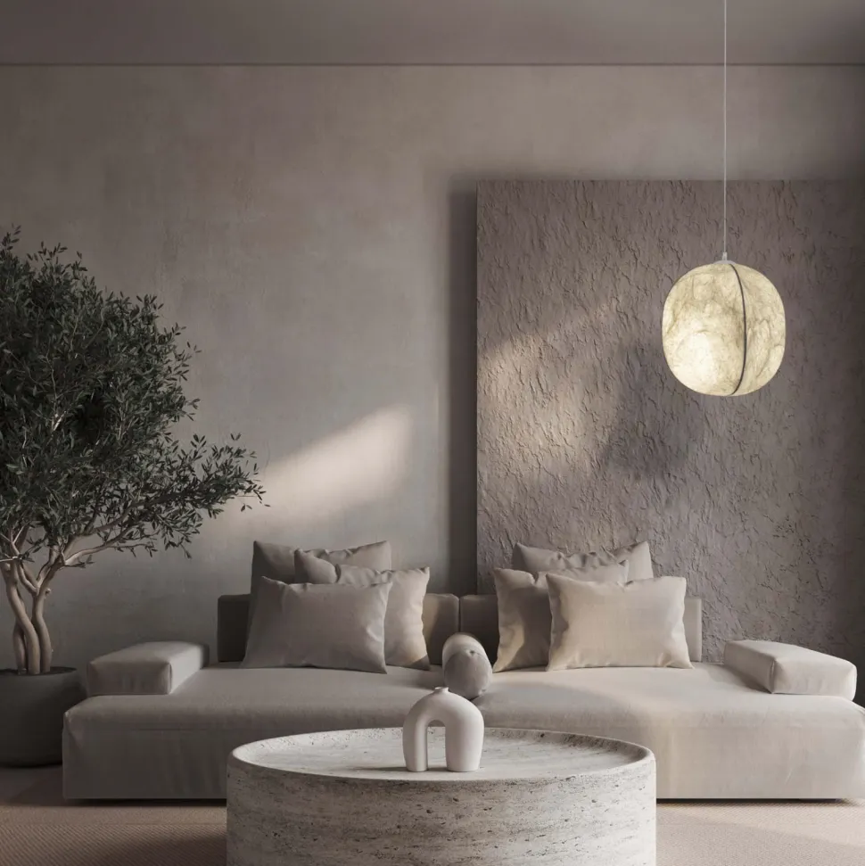 Lampadario camera da letto di seta gi gelo bianco design