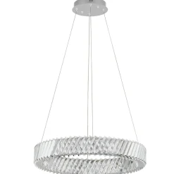 Lampadario cerchio anello di cristallo per camera da letto contemporanea