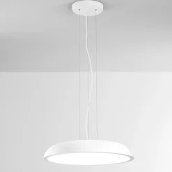 Lampadario da cucina isyluce zendel bianco led 55w 3000k 4000k dimmerabile
