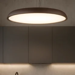 Lampadario da cucina marrone isyluce zenal led 108w 3000k 4000k dimmerabile