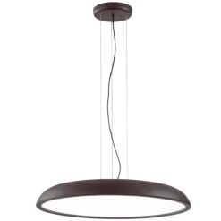 Lampadario da cucina marrone isyluce zenal led 108w 3000k 4000k dimmerabile