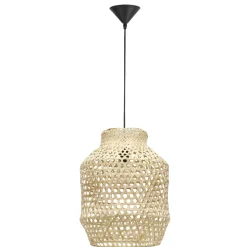 Lampadario di rattan naturale per camera da letto